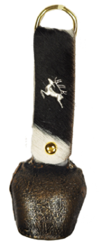 Glocke antik Fellband Hirsch 4cm